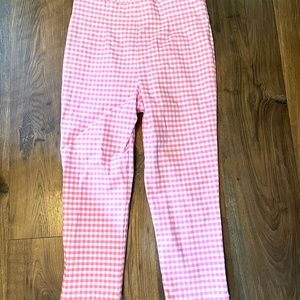 STRETCH GINGHAM CAPRI PANTS HELL BUNNY